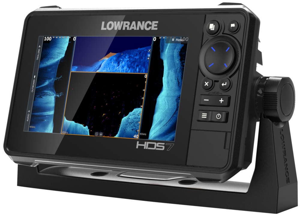 Lowrance HDS-Live Fish Finder, Multi-Touch Screen, Live Sonar Compatible, Preloaded C-MAP US Enhanced Mapping