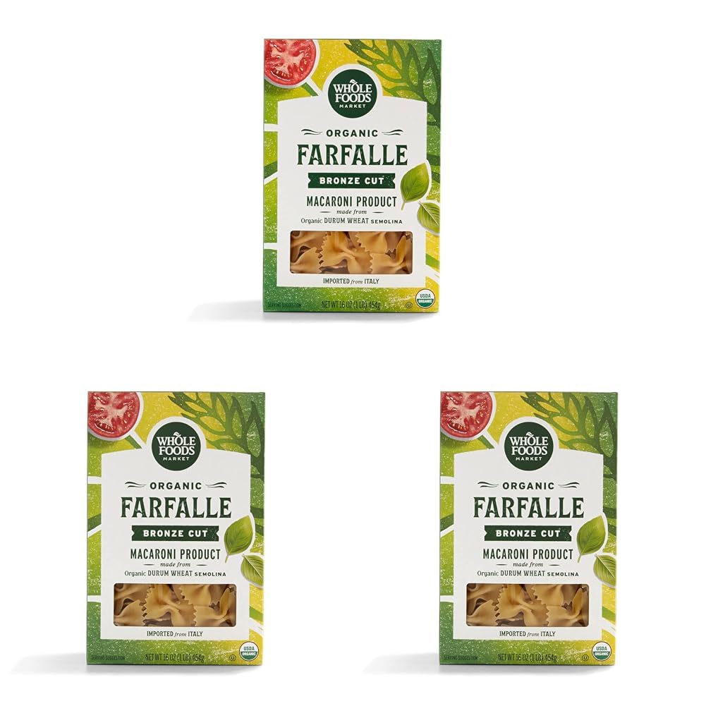 Whole Foods Market, Organic Farfalle, 16 OZ
