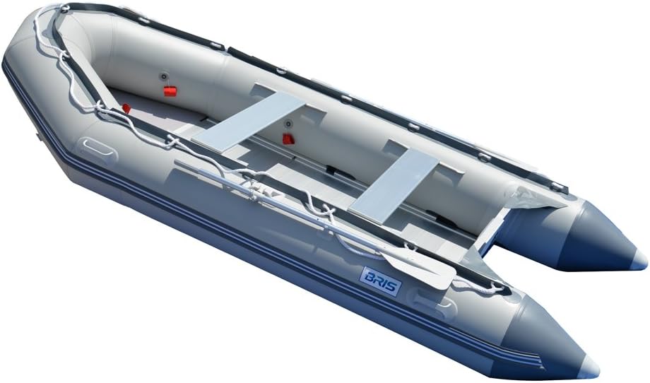 BRIS 12.5 ft Inflatable Boat Inflatable Fish Hunter & Person Inflatable Raft Boat
