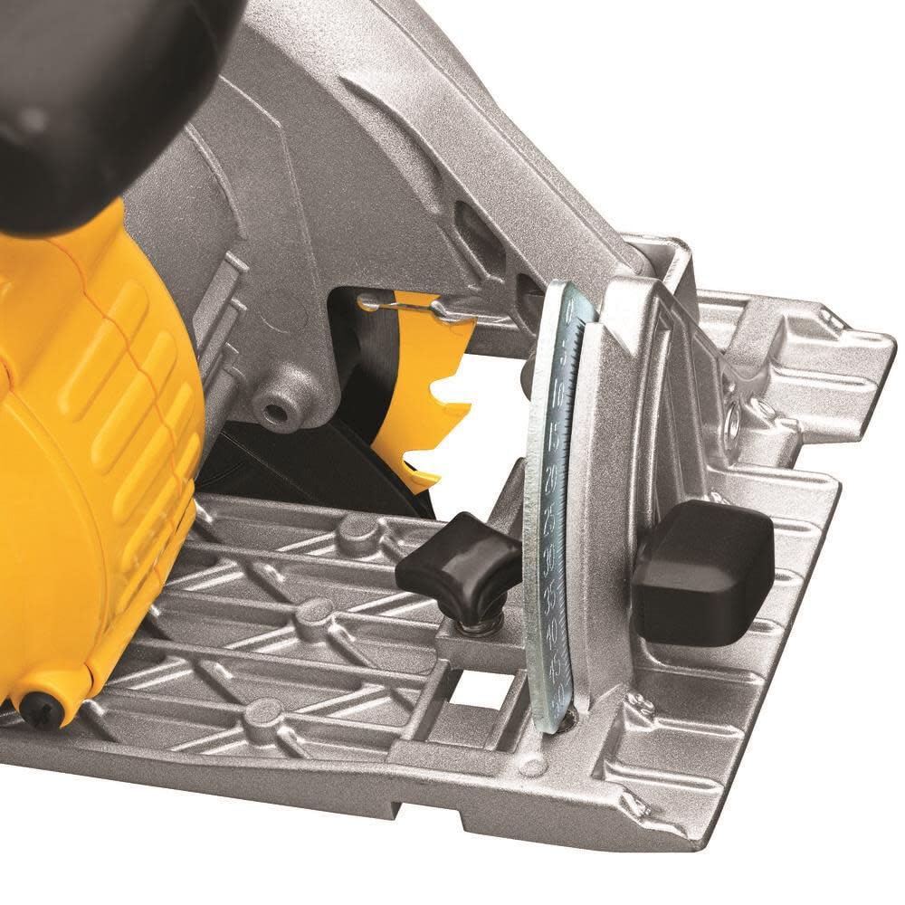 DEWALT 20V MAX Circular Saw, 6-1/2-Inch Blade, 460 MWO Engine, 0-50 Degree Bevel Capability, Bare Tool Only (DCS391B)