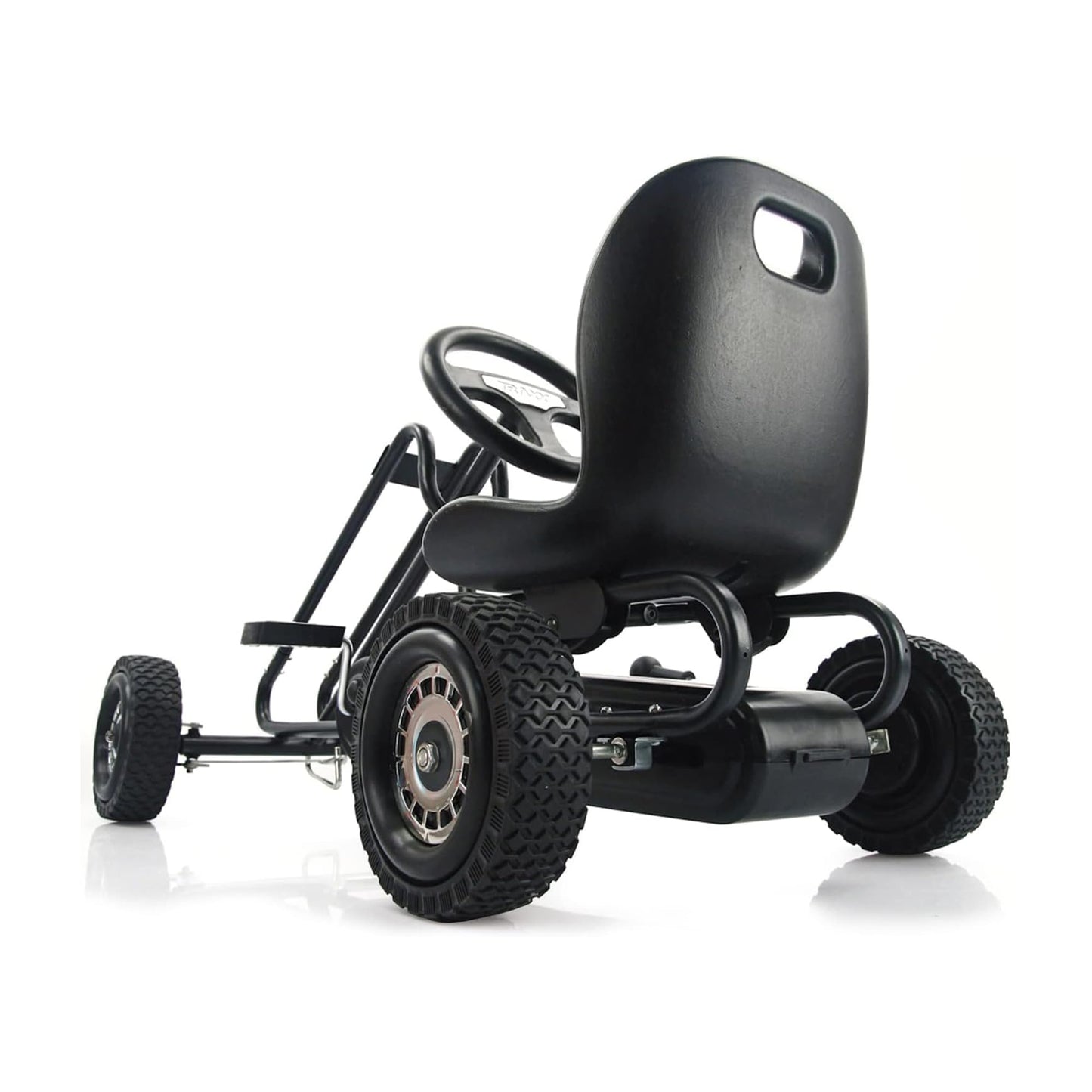hauck Kids Pedal Go Kart, 4 Wheel Bike Cart, Ages 4-8, Lightning Ride, Race Green