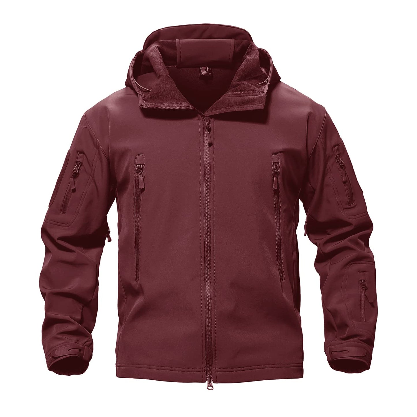 TACVASEN Men's Special Ops Military Tactical Rain Jackets Winter Warm Fleece Softshell Hooded Raincoat Snowboard