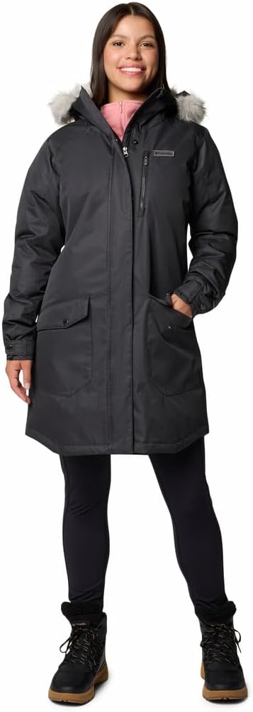 Columbia Women's Suttle Mountain Long Insulated Jacket, 2024 Black, Large