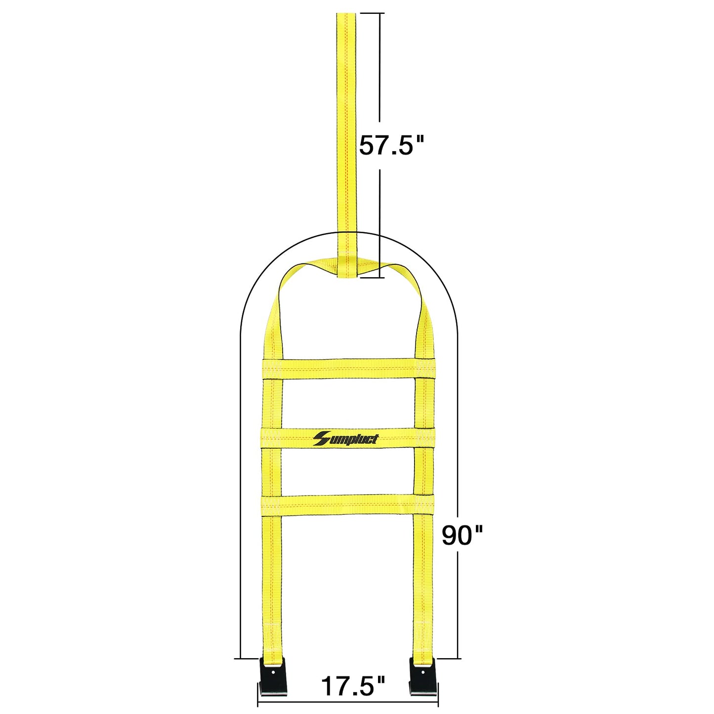 Tow Dolly Basket Straps with Flat Hook-2 Pack,Car Wheel Strap Tire Bonnet Net Fits 14"-19" Tires Auto Universal Vehicle Car Dolly Ropes Accessories