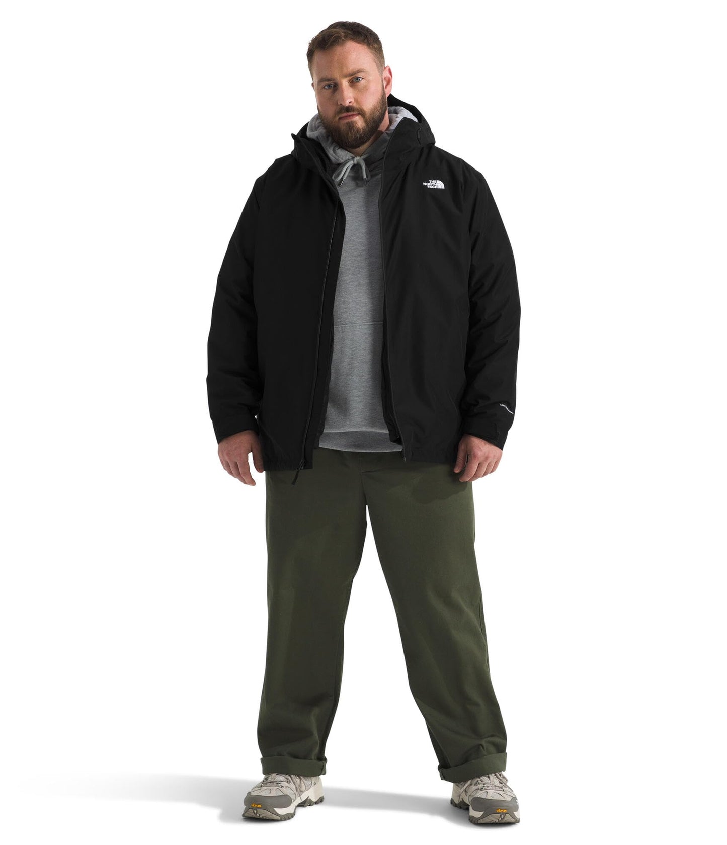 THE NORTH FACE Men's Carto Mono Triclimate Hooded Jacket (Standard & Big Size) | Insulated Winter Coat Wind & Water Resistant