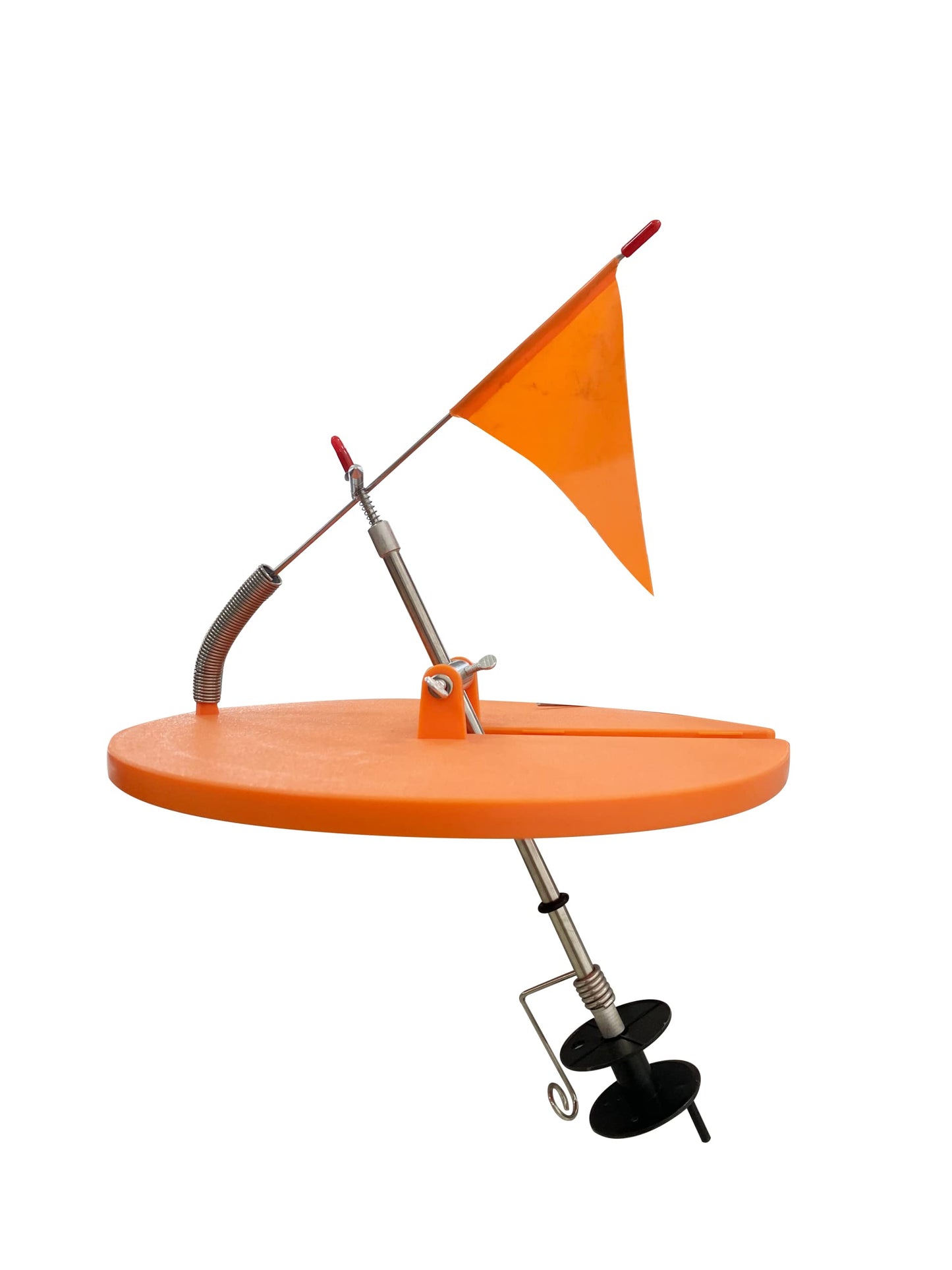 Aurora Series Ice Fishing Tip-Up with Orange Pole Flags
