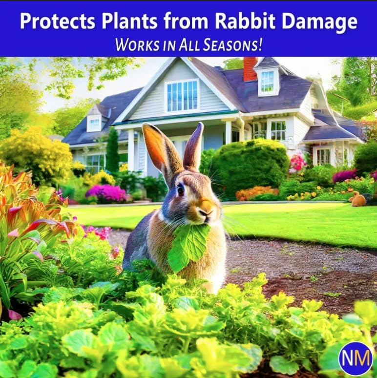 Nature's MACE Rabbit Repellent Granular, 7 Pounds, Treats 95,000 sq ft, Outdoors, Bunny Repellent, Keep Rabbits Out for Garden, Safe for Dogs, Pets, People, & Plants