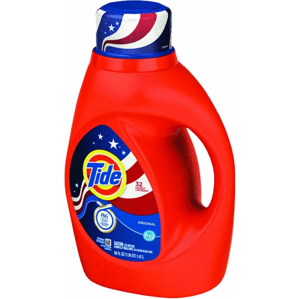 Tide Laundry Detergent Liquid, Original Scent, HE Compatible, 100 Loads, 132 fl oz, Tide Laundry Detergent, Liquid Laundry Detergent (Packaging May Vary)