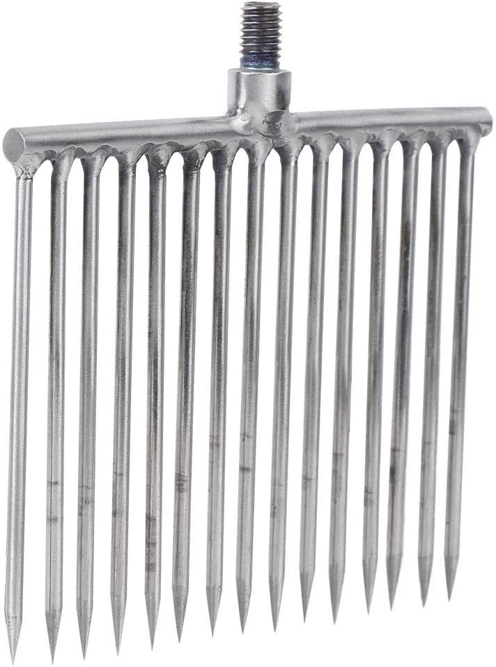Fishing Spear, 15 Prong Stainless Steel Fish Spear Gig Fork for Outdoor Fishing Tackle Other Fishing Tools and Accessories