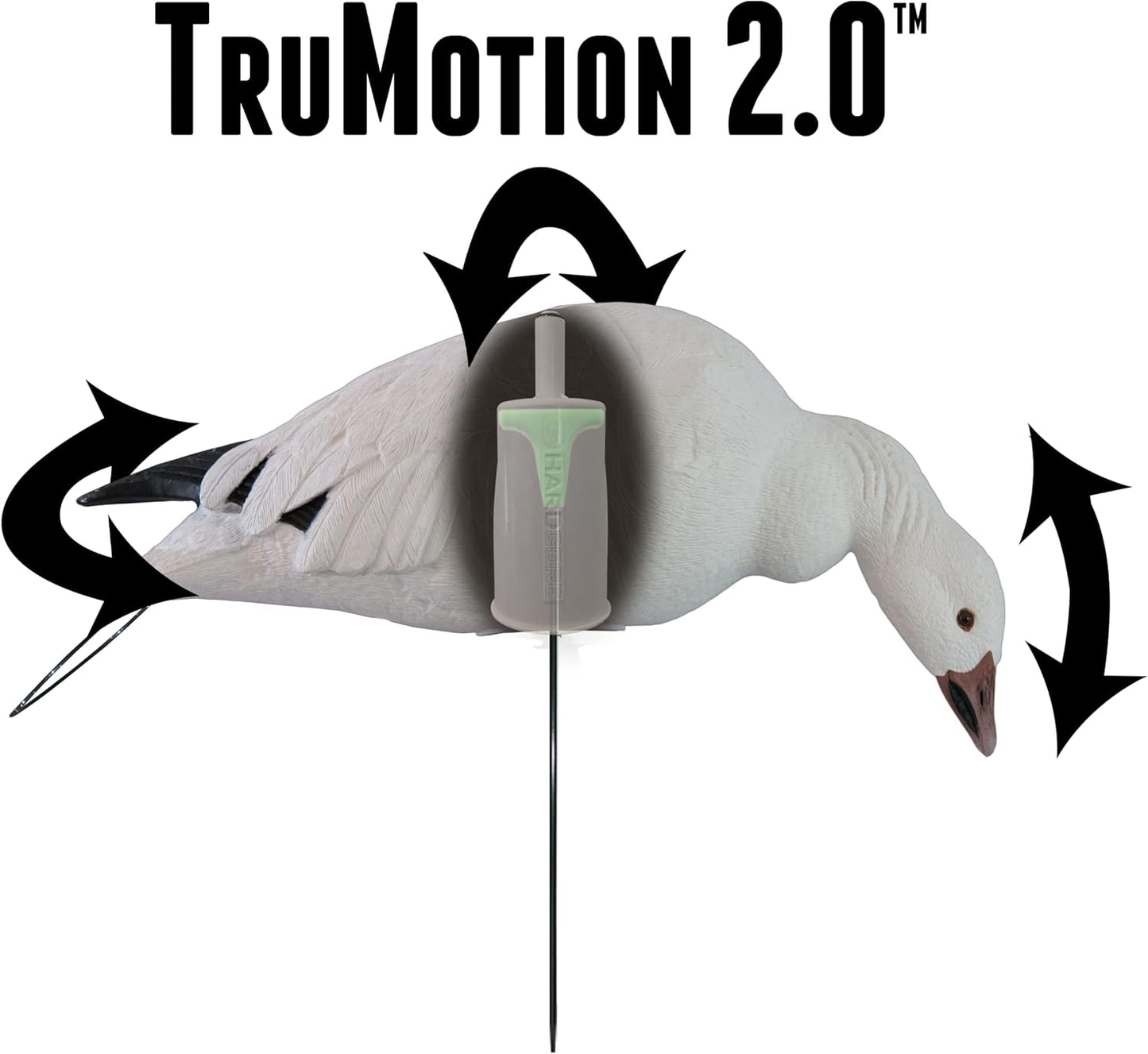 Hardcore Waterfowl Rugged Series Full Body Snow and Blue Goose Touchdown Decoys 12-Pack