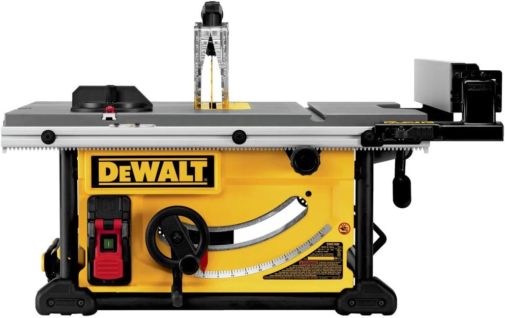 DEWALT 10-Inch Table Saw with Rolling Stand, 32-1/2-Inch Rip Capacity (DWE7491RS)