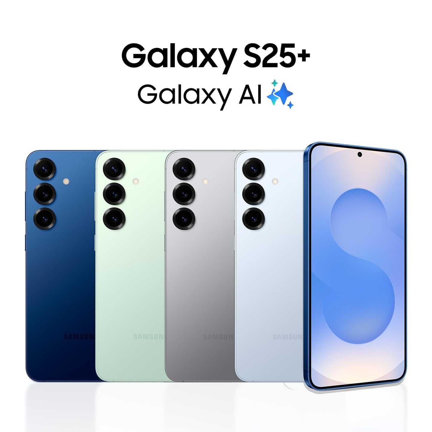 Samsung Galaxy S25+ Cell Phone, 512GB Smartphone, Unlocked Android, AI Night Mode Camera, Snapdragon 8 Elite Fast Processor, ProScaler Display, 4900mAh Battery, 2025, US 1 Yr Warranty, Silver Shadow