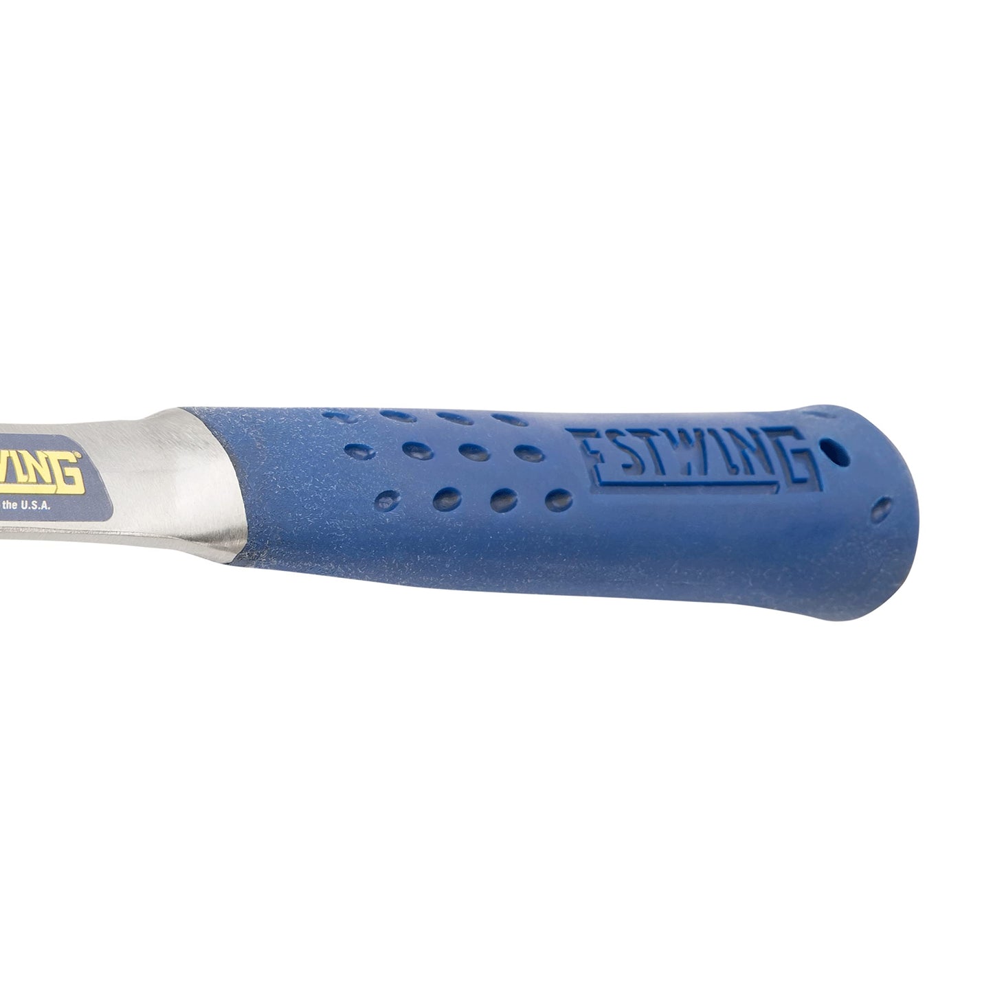 ESTWING Hammer - 16 oz Straight Rip Claw with Smooth Face & Shock Reduction Grip - E3-16S
