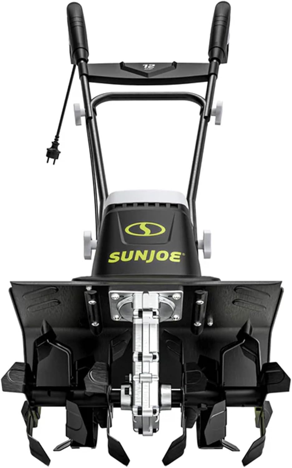 Sun Joe Electric Corded Garden Tiller & Cultivator, Steel Tines, 13.5 Amp, 16 Inch, Black - Heavy Duty Gardening Machine Equipment for Lawn, Yard, & Grass