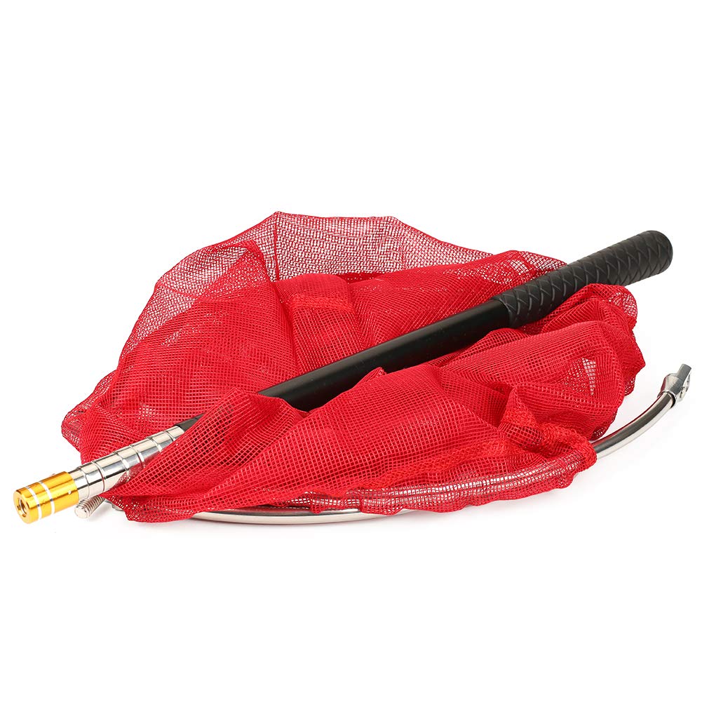 RESTCLOUD Bait Net and Fishing Landing Net with Telescoping Pole Handle Extends to 59 inches