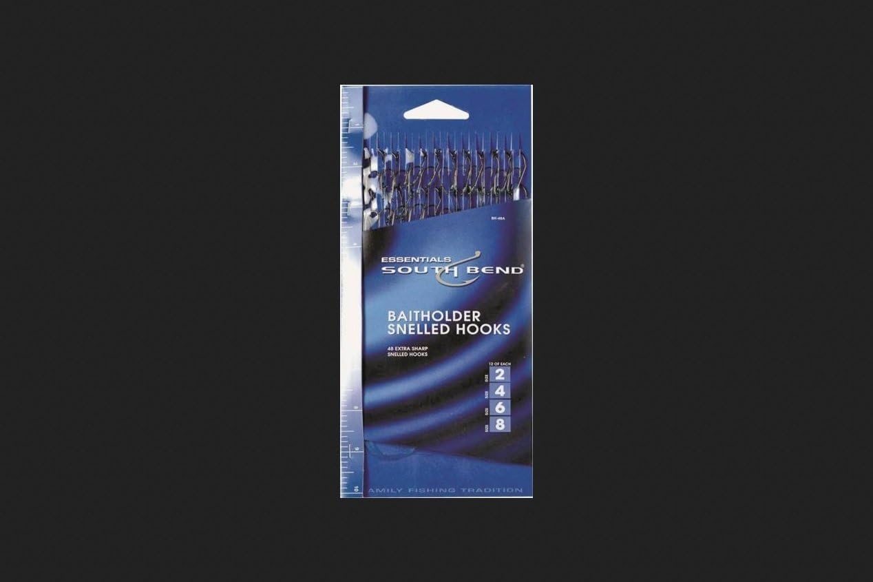 SOUTH BEND Assorted Baitholder Hooks (Pack of 48)