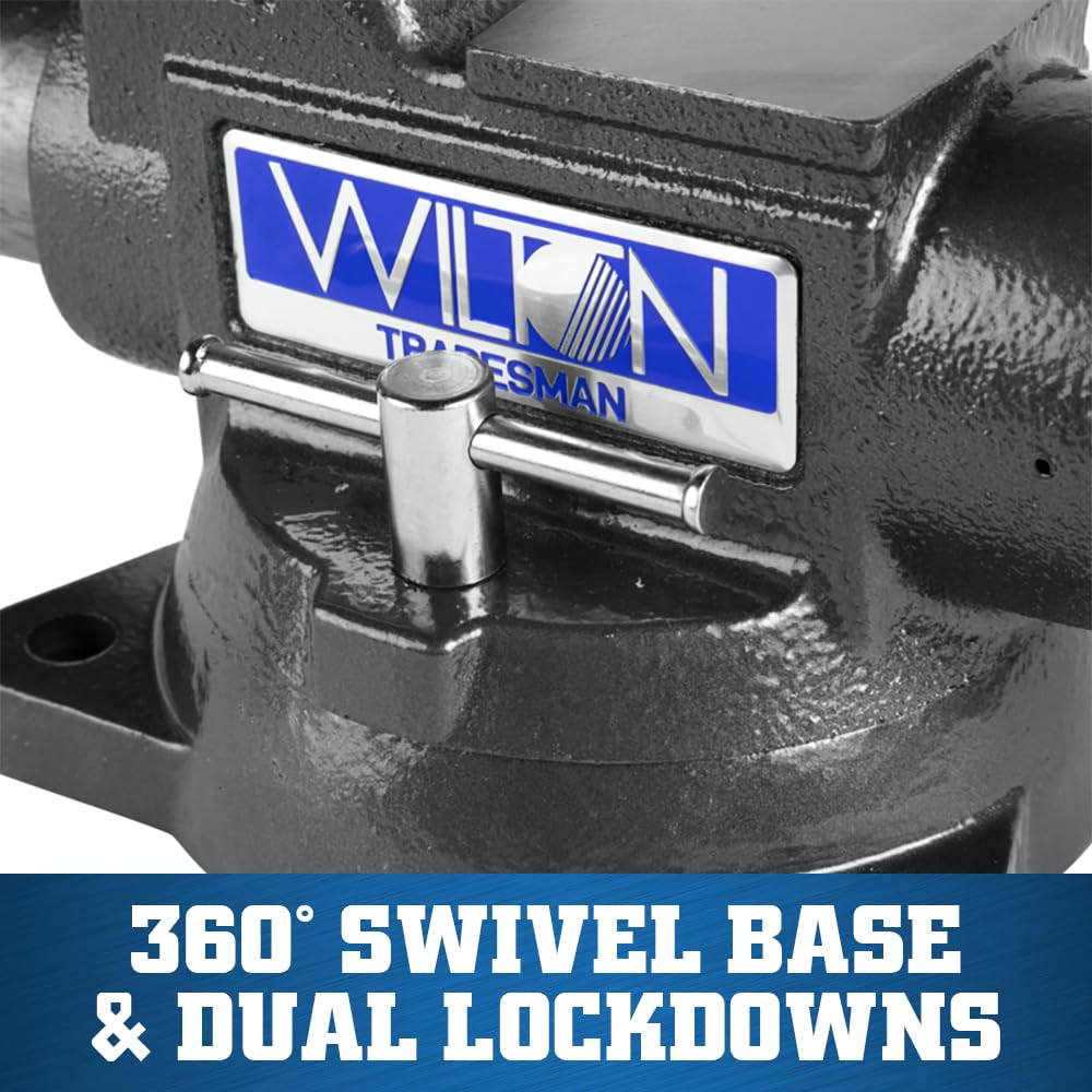 Wilton Tradesman XC Bench Vise, 8" Jaw Width, 6-3/4" Max Jaw Opening, 4-3/4" Throat (Model 1780XC)