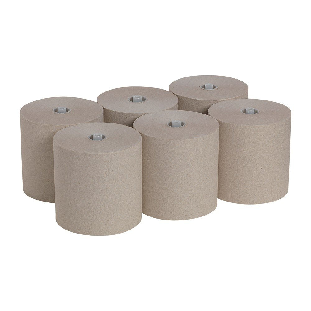 Pacific Blue Ultra 8” High-Capacity Recycled Paper Towel Roll by GP PRO (Georgia-Pacific), White, 26490, 1150 Feet Per Roll, 6 Rolls Per Case