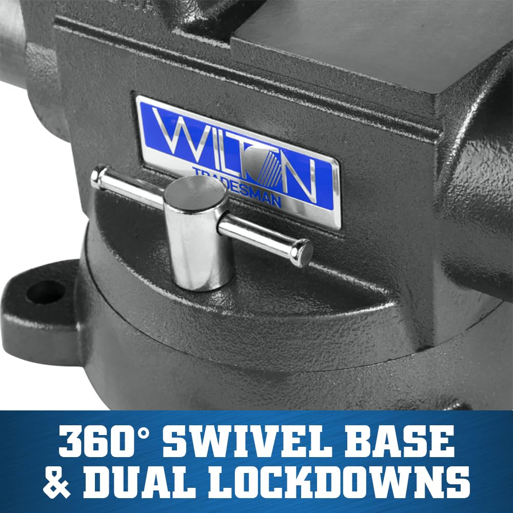 Wilton Tradesman XC Bench Vise, 8" Jaw Width, 6-3/4" Max Jaw Opening, 4-3/4" Throat (Model 1780XC)