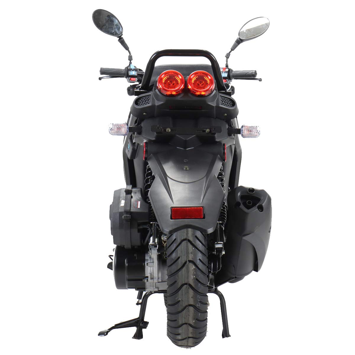 X-PRO 150cc Adult Moped Street Gas Moped 150cc Bike with 12" Aluminum Wheels (Black)