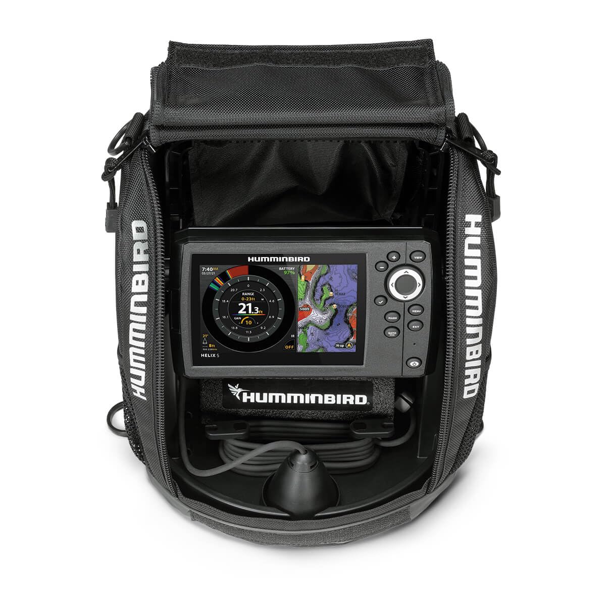 Humminbird ICE HELIX 5 G3 GPS Fish Finder, Dual Spectrum CHIRP Sonar