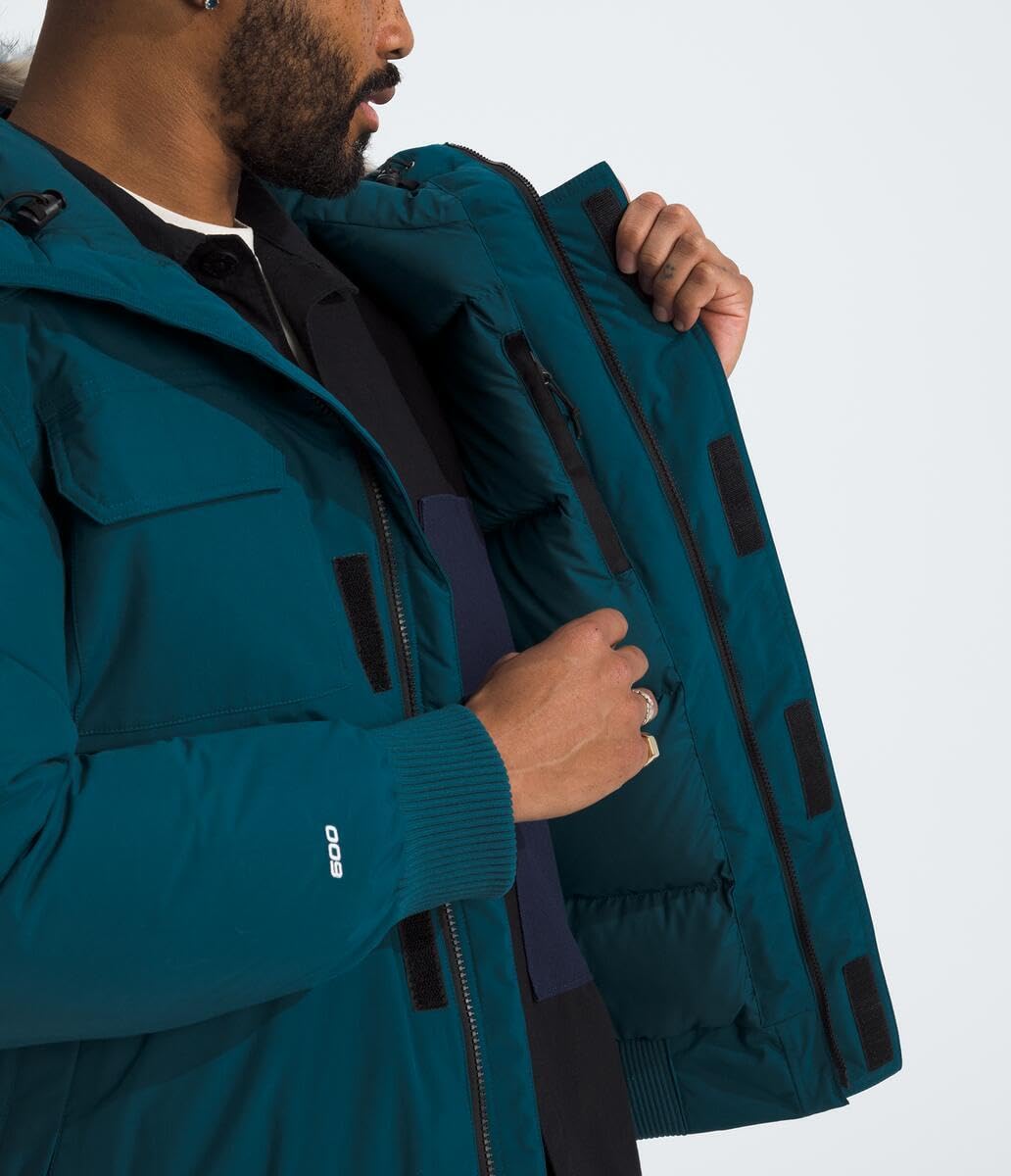 THE NORTH FACE Men's McMurdo Bomber Jacket | Waterproof, Waterfowl Down Insulation, Hooded Jacket