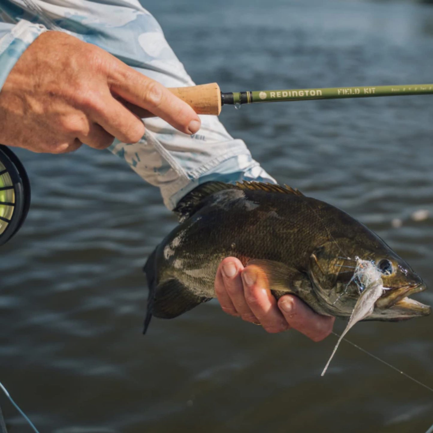 Redington Fly Fishing Field Kit, Fly Rod and Reel Combo Starter Kit, Line and Carrying Case Included