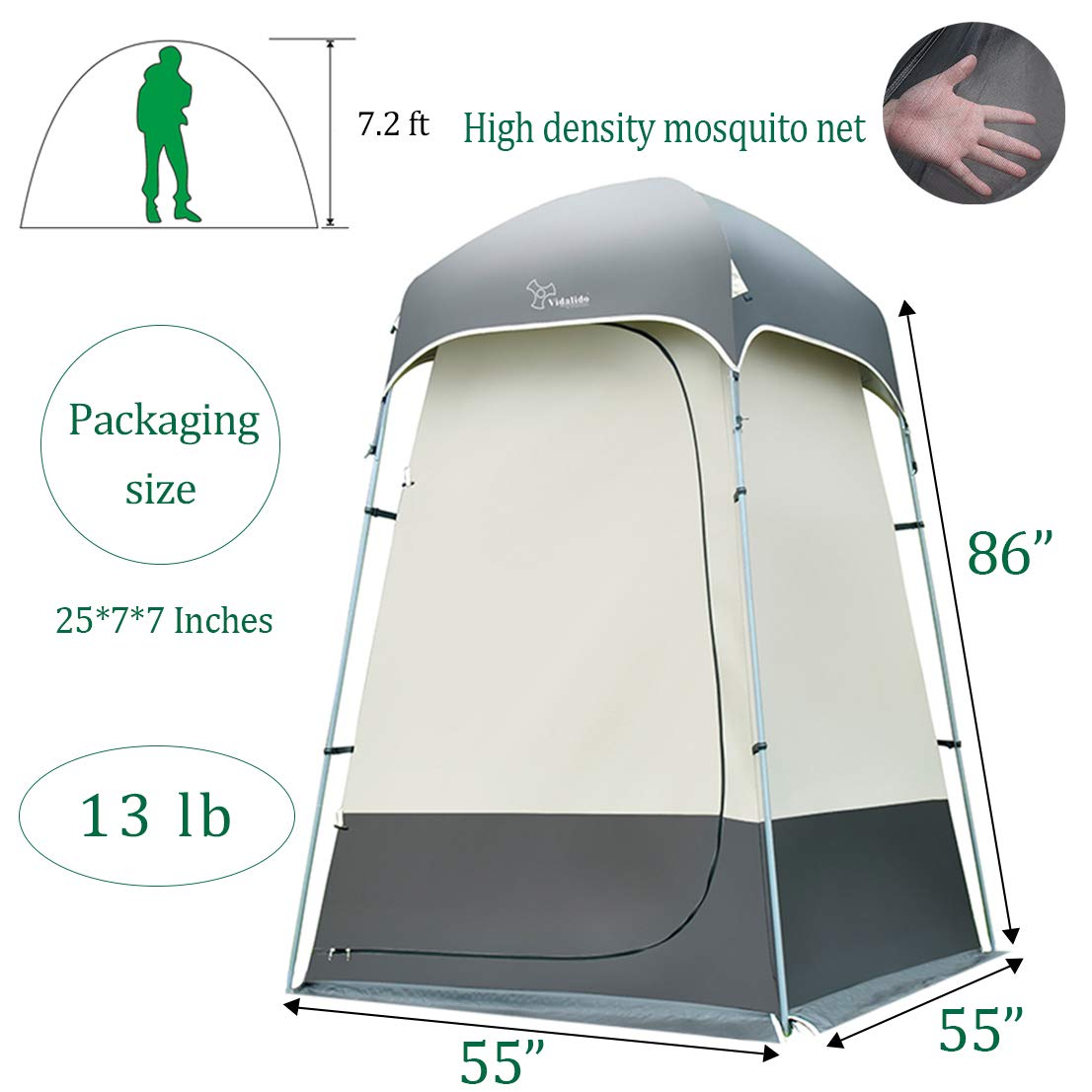 Outdoor Shower Tent Changing Room Privacy Portable Camping Shelters