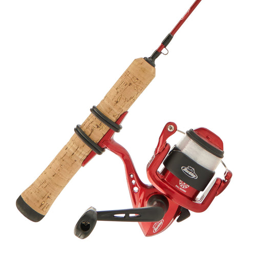 Berkley Cherrywood HD Ice Spinning Reel and Fishing Rod Combo
