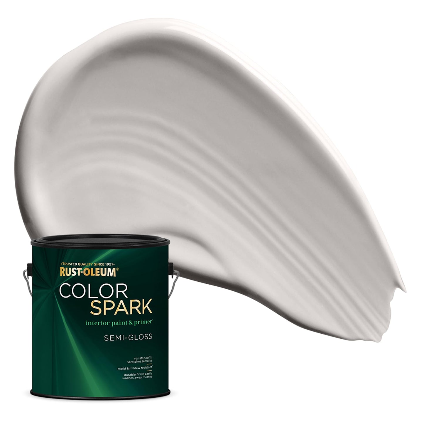 Rust-Oleum Color Spark Interior Paint and Primer in One, Eggshell, Black, 1 Gallon