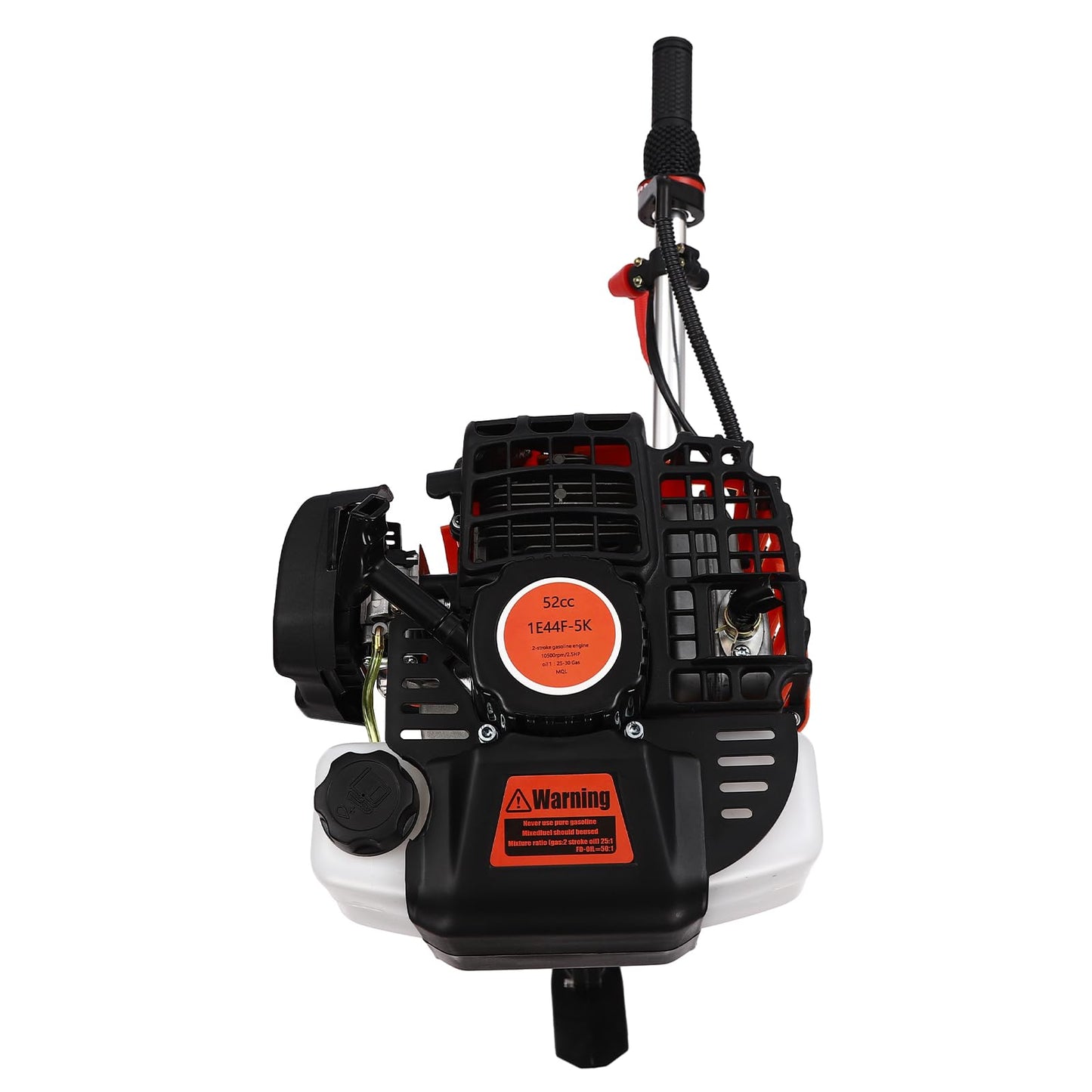 6HP Heavy Duty Outboard Motor, 170cc 4 Stroke Gas Outboard Boat Motor Engine with Air Cooling System, 3.2KW Single Cylinder Fishing Boat Engine for 3-7m Length