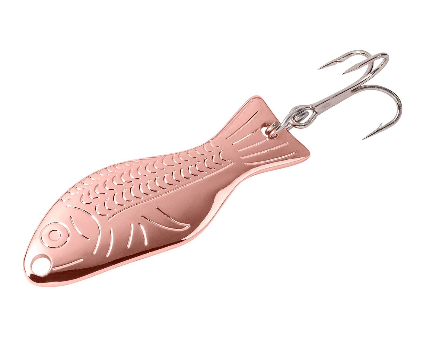 AL's Goldfish Lure Company, Rust Free Goldfish Freshwater Fishing Spoon, Treble Hook, Trout, Salmon, Bass, Walleye, Crappie, Panfish, and Pike. Sizes 3/16 oz., 1/4 oz. or 1/2 oz