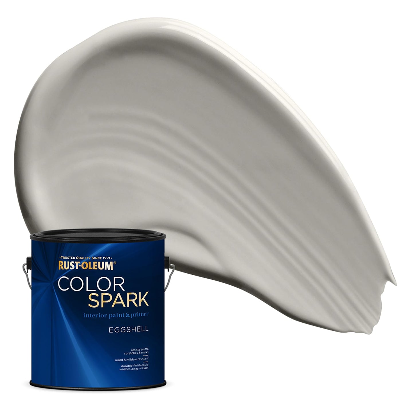 Rust-Oleum Color Spark Interior Paint and Primer in One, Eggshell, Black, 1 Gallon