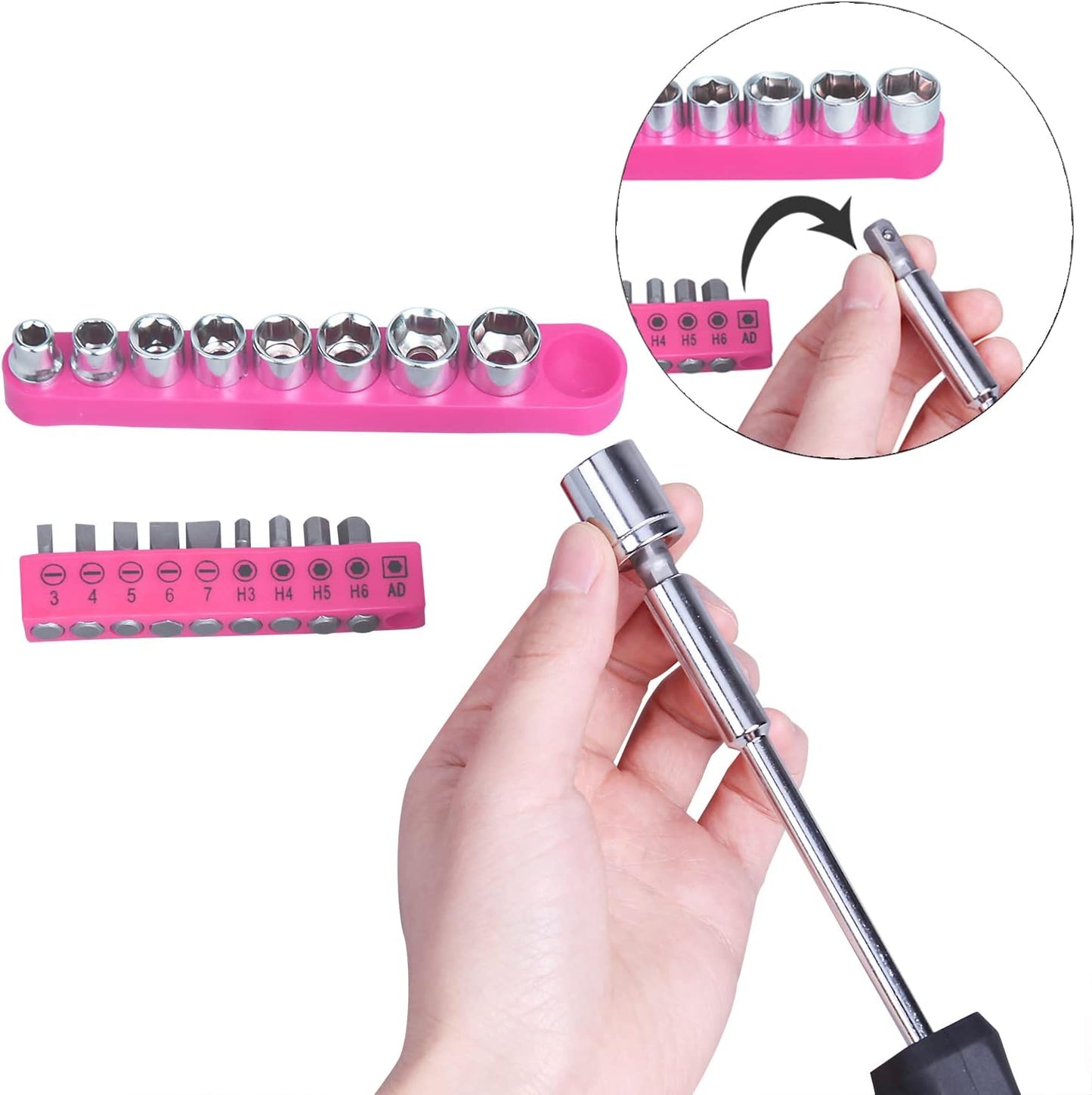 CARTMAN 148 Piece Automotive and Household Tool Set Perfect for Car Enthusiasts and DIY Home Repairs