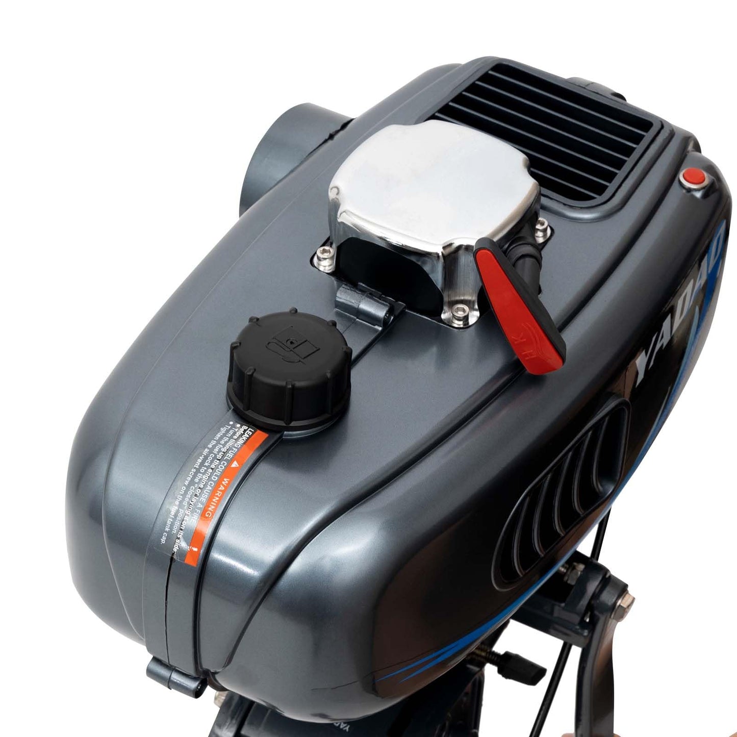2-Stroke 3.5HP Outboard Motor, 49CC Gas Powered Fishing Marine Heavy Duty Boat Engine, Short Shaft Tiller Control Half Water-cooling Air-cooling CDI Ignition System for Inflatable Yachts Canoes Boat