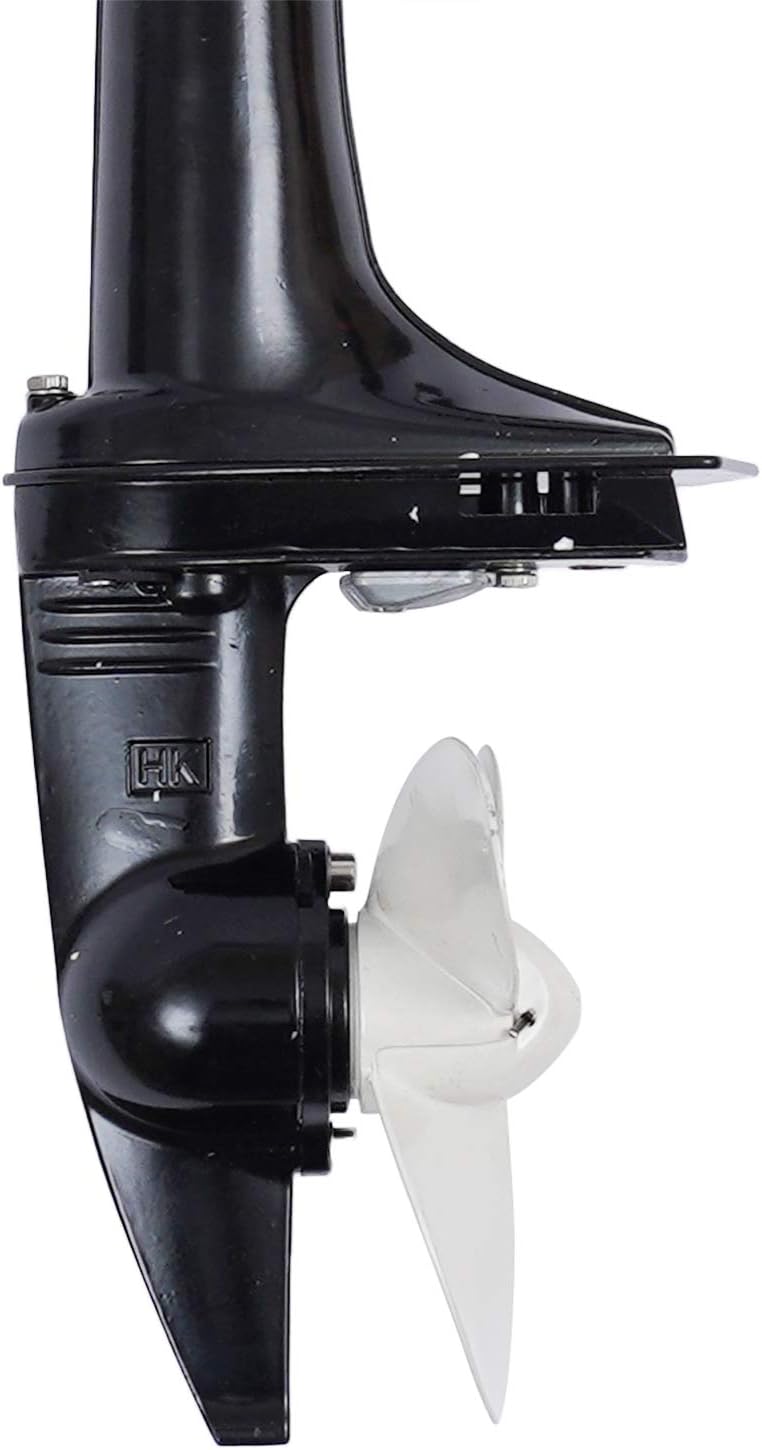 2 Stroke Gas Outboard Motor 3.6HP 55CC Short Shaft Fishing Boat Engine 360° Steering Tiller Control Saltwater Outboard Boat Motor with CDI Water Cooling System for Kayak, Canoe, Dinghy