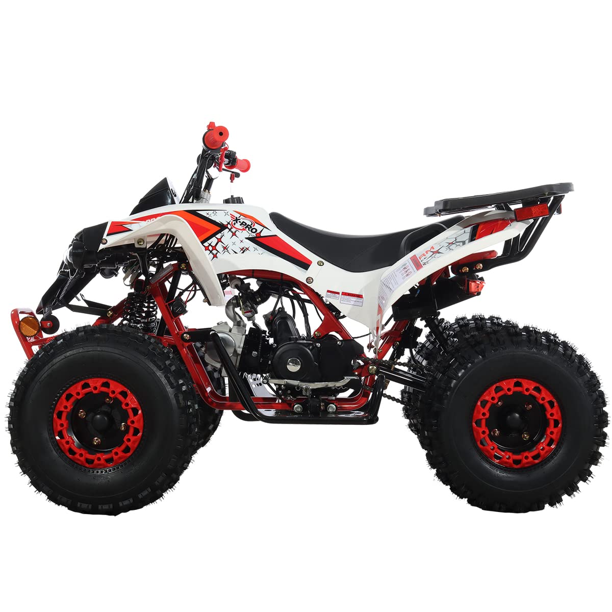 X-PRO Storm 125 125cc ATV Quad Adults ATV 4 Wheelers Youth 4 wheeler ATVs Big Boys ATVs Quads (Orange)