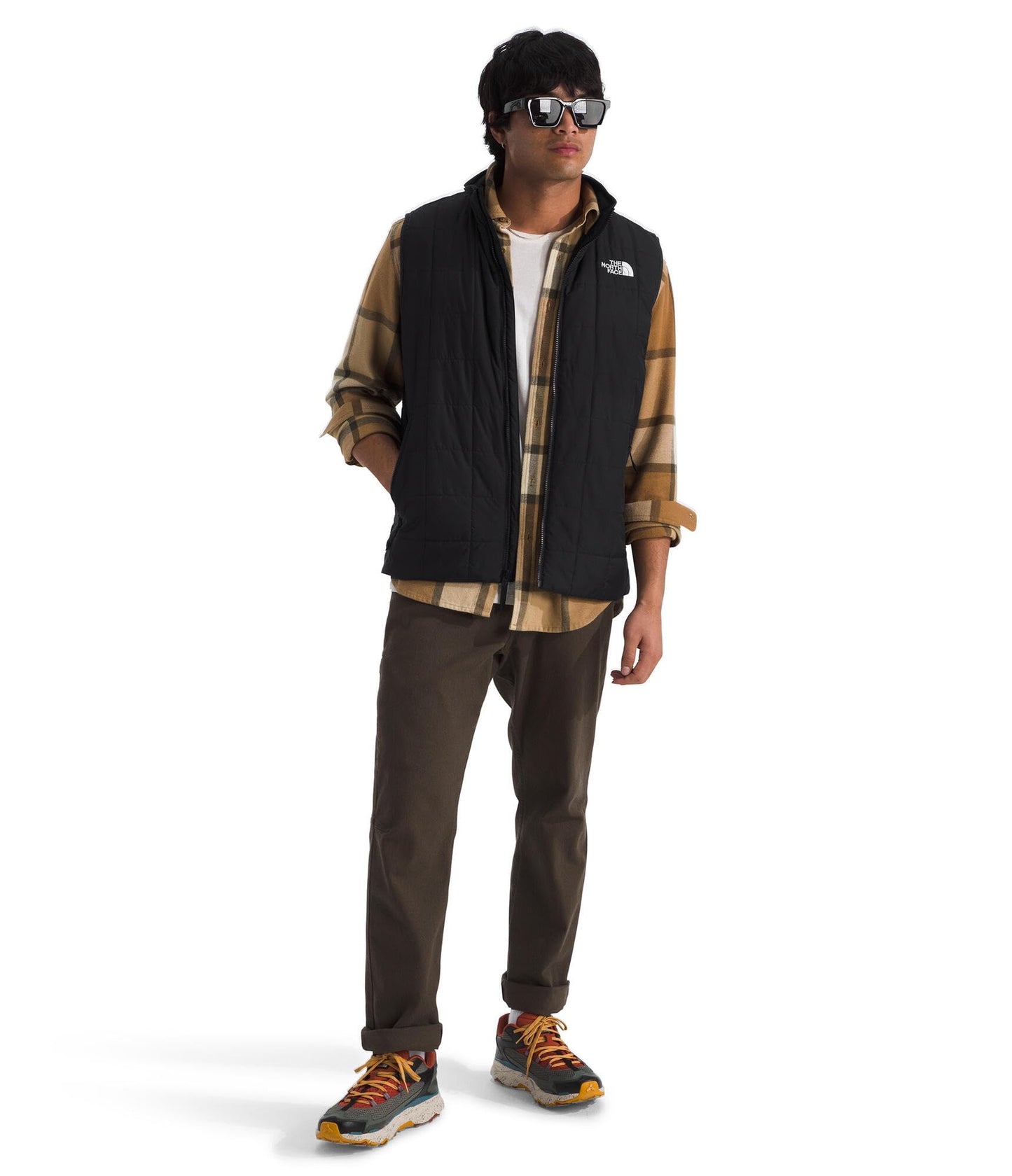 THE NORTH FACE Men's Junction Insulated Vest | Water Resistant With Heatseeker Insulation, Stretch Bindings & Zip Pockets
