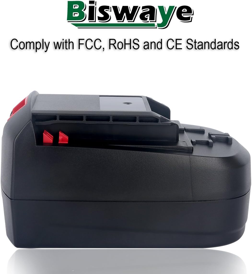 Biswaye 2Pack 18V Battery SB18C SB18A SB18B Compatible with Skil 18V Ni-Cd Cordless Tools 2810 2888 2887 2895 2897 2898 4570 5850 5995 7305 9350, 3.0Ah