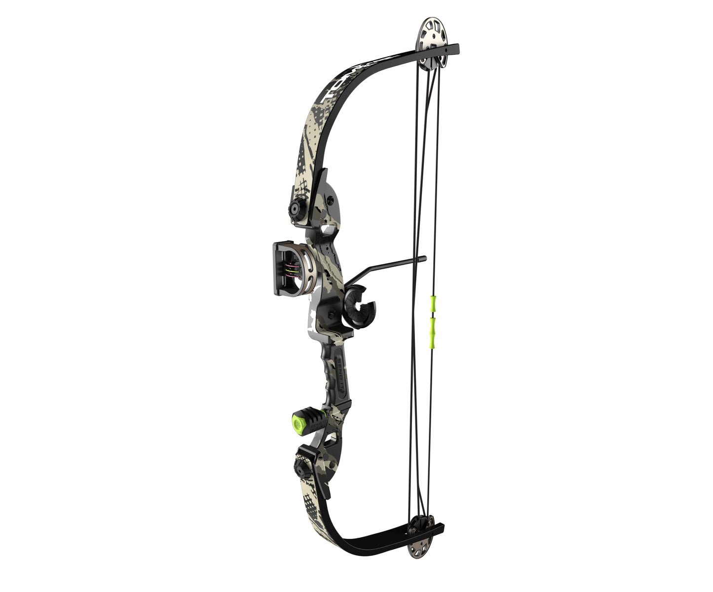 Barnett Tomcat Youth Compound Bow, Right-Handed Bow for Young Archers 8+, 17-22lb Draw Weight, 18-22in Draw Length, with 3 Pin Fiber Optic Sight, 2 Arrows, Attached Quiver