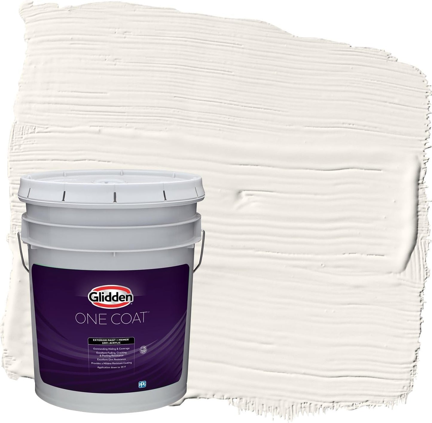 Glidden Exterior Paint + Primer: Beige/Pony Tail, One Coat, Semi-Gloss, 1-Gallon