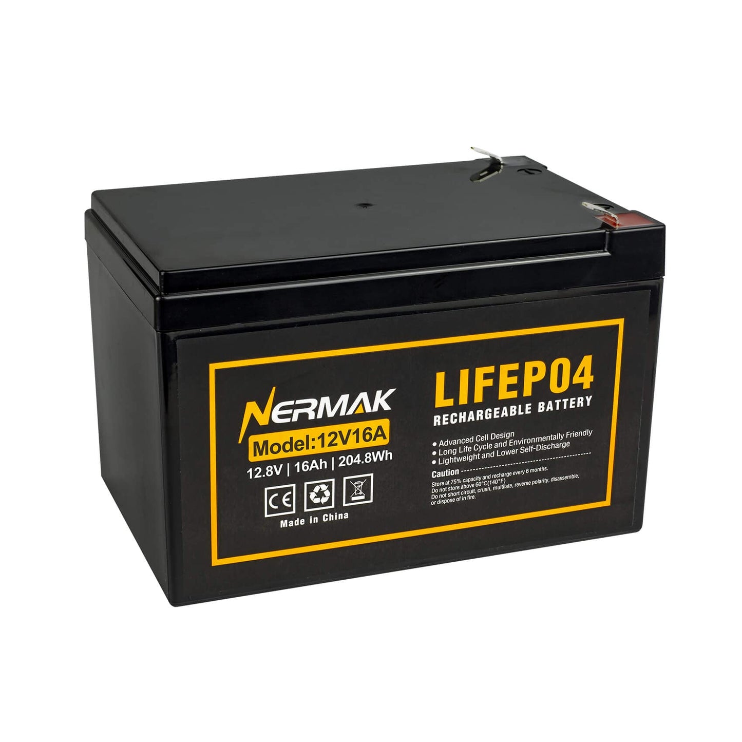 12V 10Ah Lithium LiFePO4 Deep Cycle Battery, 2000+ Cycles Rechargeable Battery for Solar/Wind Power, Small UPS, Lighting, Power Wheels, Fish Finder and More, Built-in 10A BMS