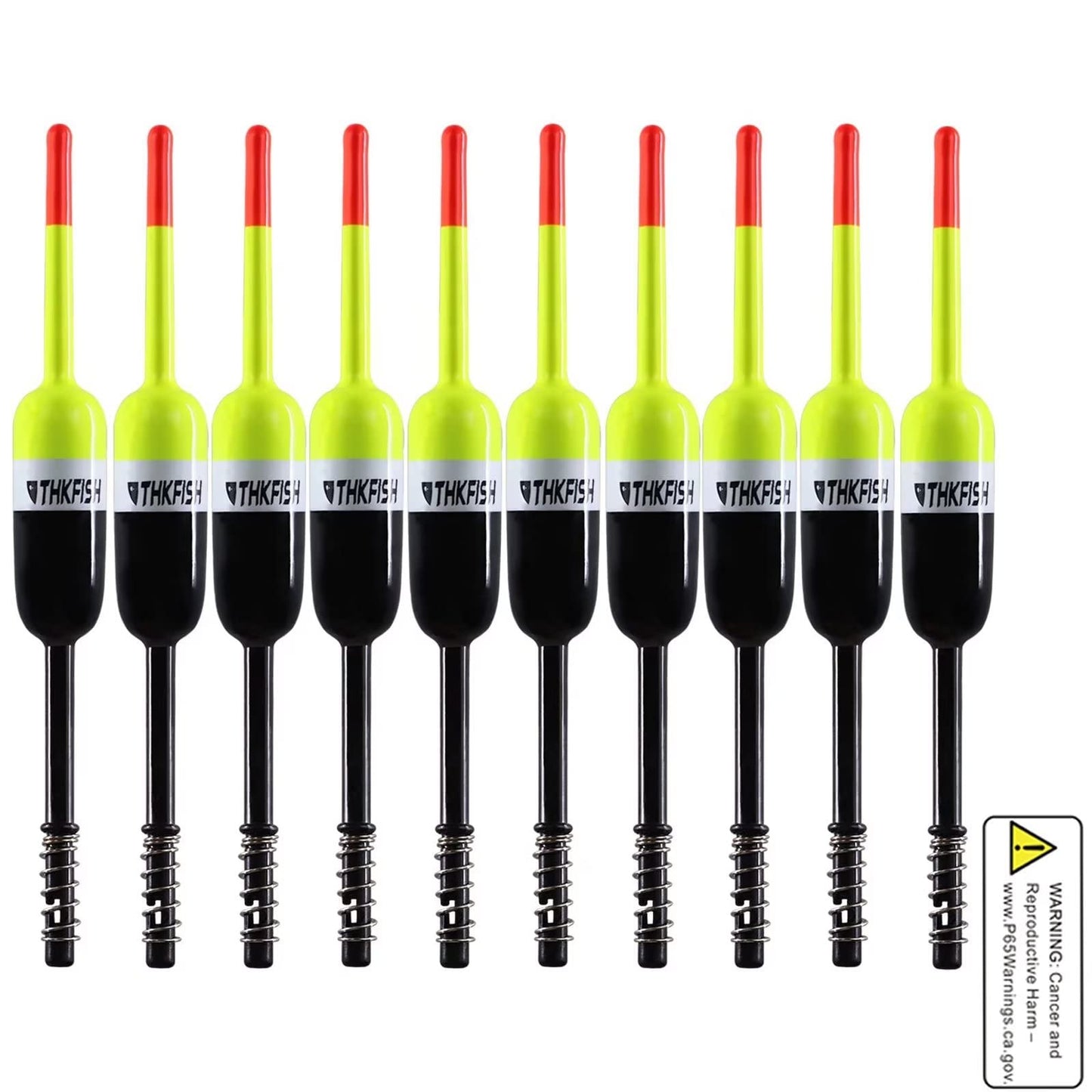 THKFISH Fishing Bobbers Fishing Floats and Bobbers Slip Bobbers for Fishing Balsa Floats Crappie Fishing Bobbers Fixed Bobber (1.5"X0.59"X5.4") (2.5"X0.59"X5.4")