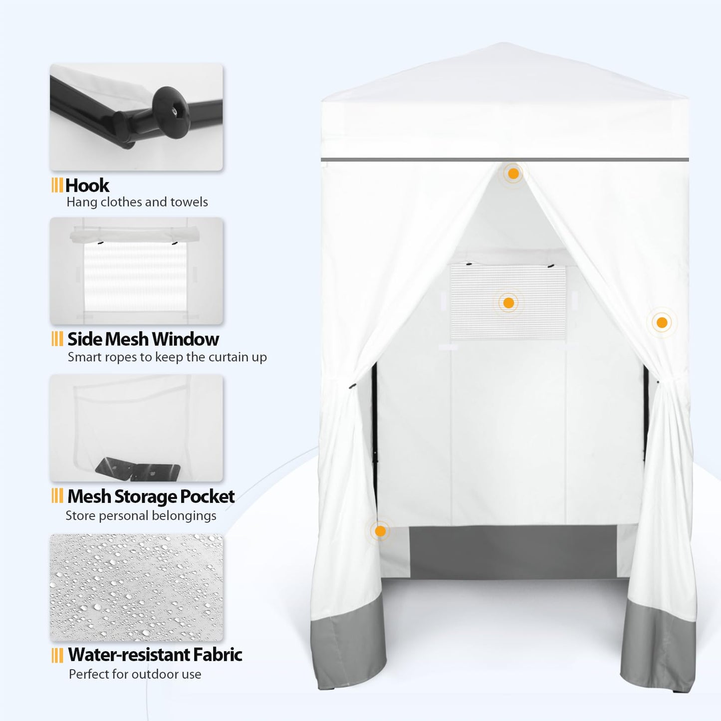 EAGLE PEAK Flex Compact 4x4 Pop-up Canopy Changing Room, Portable Dressing Room, Privacy Changing Tent for Indoor Fashion Photoshoots, Camping, or Pool, Purple