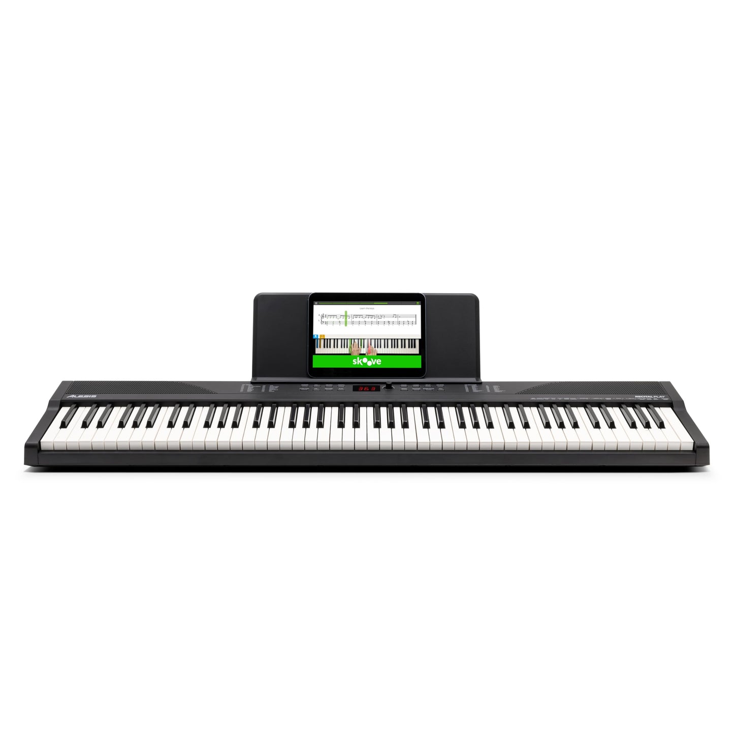 Alesis 88 Key Keyboard Piano with 480 Sounds, Speakers, USB MIDI, Carry-Bag, Stand, Headphones, Pedal and Piano Lessons for Beginners