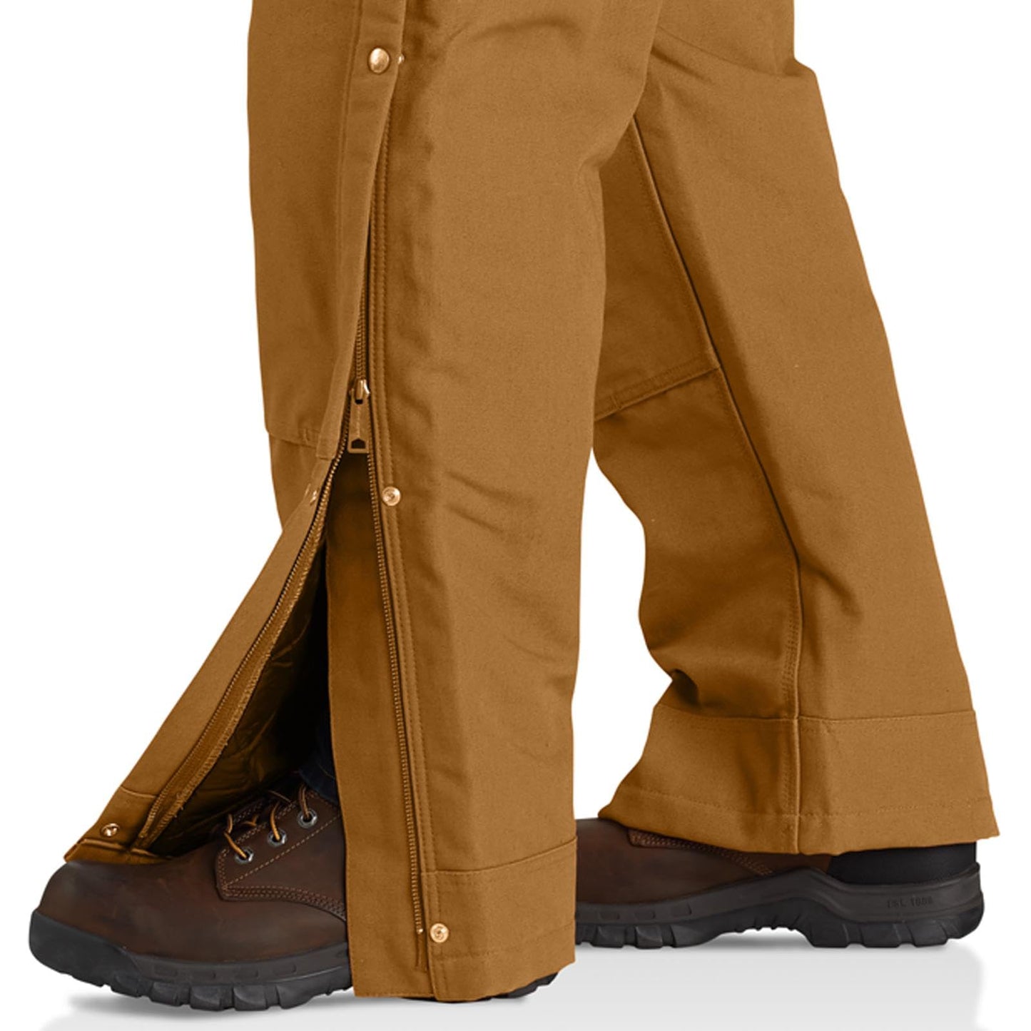 Carhartt Mens Loose Fit Firm Duck Insulated Bib Overall