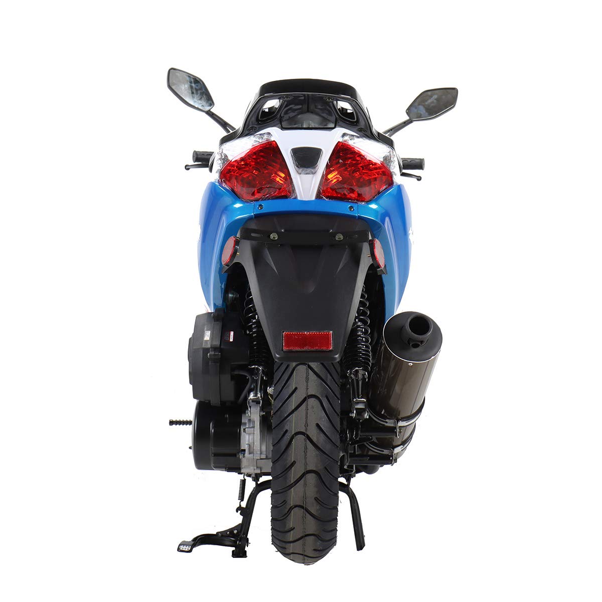 X-PRO 150cc Moped Street Gas Moped 150cc Adult Bike with 13" Aluminum Wheels!(White)