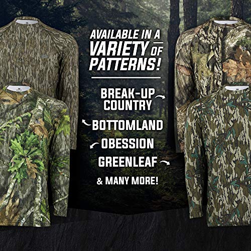 Mossy Oak Camo Hunting Shirts for Men Long Sleeve