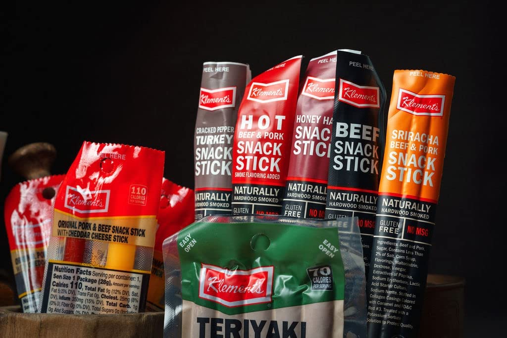 Jerky Gift Basket for Men - 26pc Jerky Variety Pack of Beef, Pork, Turkey, & Ham Snack Sticks - High Protein Healthy Snack - Unique Gift for Men