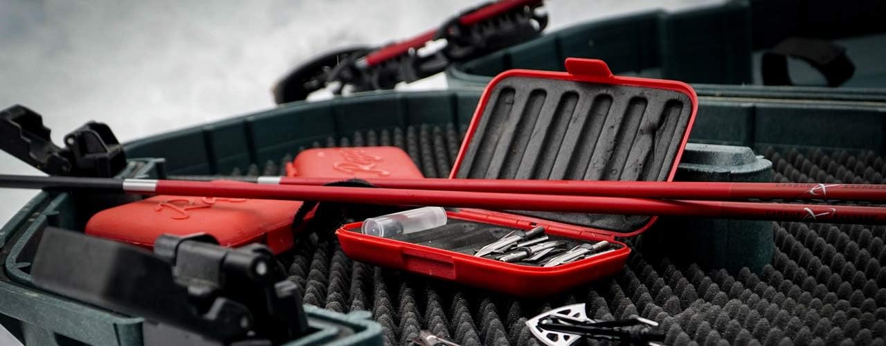 Rage Cage Broadhead Case (Holds-6), Red, One Size